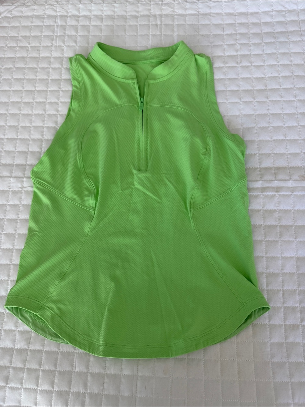 lululemon athletica Sleeveless golf Zip-Front Tank in Neon Green